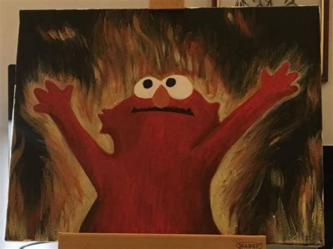 Meme Painting Elmo Rise Know Your Meme