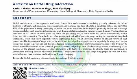 herbal drug interactions slideshare