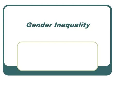 Ppt Gender Inequality Powerpoint Presentation Free Download Id3024393