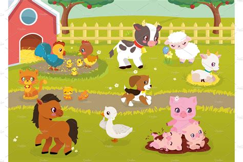 Baby Farm Animals Clipart Png Transparent Background Ph