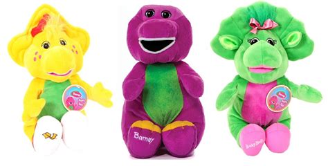 New Official 12 14 Barney And Friends Plush Barney Baby Bop Bj Soft