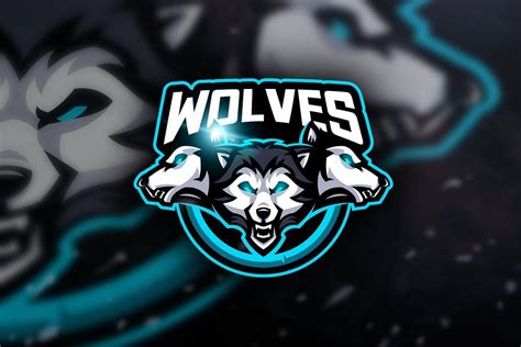Wolves Mascot And Esport Logo Logos Esportivos Desenho De Touro Rpg Dice