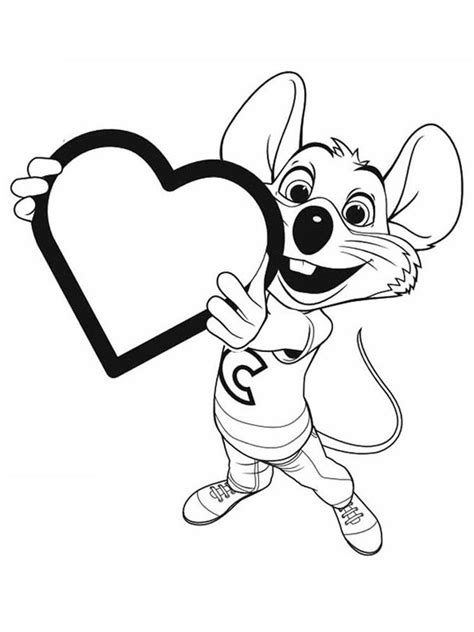 Chuck E Cheese Coloring Sheet Pages Di My Xxx Hot Girl