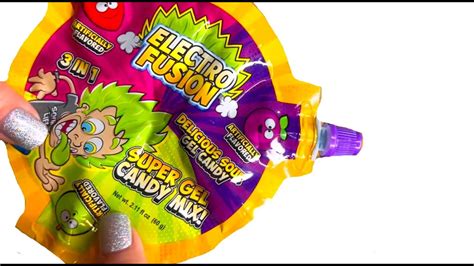 New Electro Fusion Super Gel Candy Mix 3 In 1 Edible Slime Opening