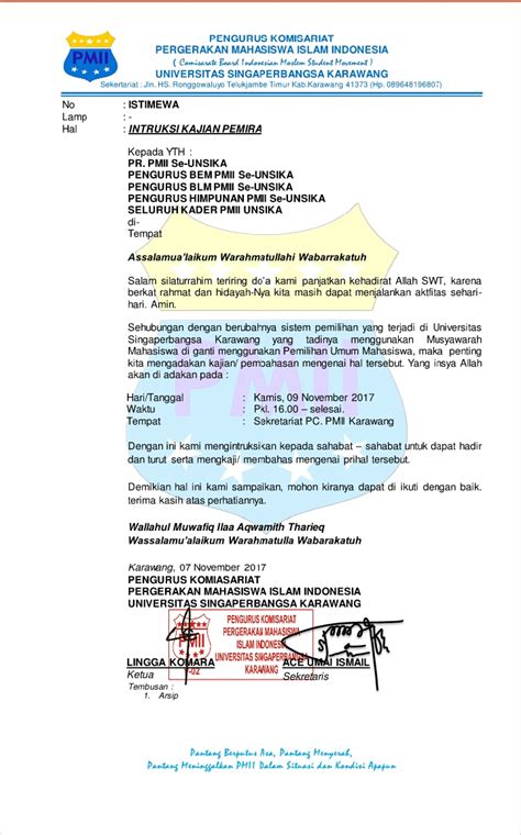 Seperti apa contoh surat pernyataan yang benar? Contoh Surat Aktif Organisasi Bem