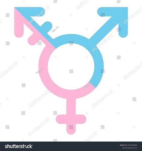 Third Gender Sex Symbol Concept Made Stock Vector Royalty Free 2186429605 Shutterstock