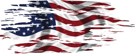 American Flag Ripped Aurora Graphics