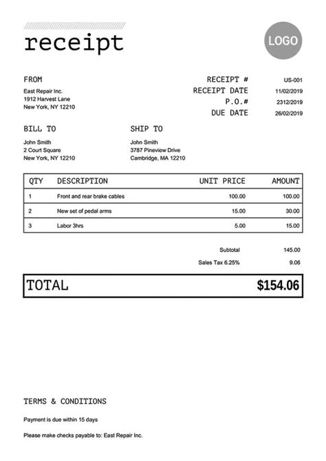 Explore Our Image Of Furniture Store Receipt Template Receipt