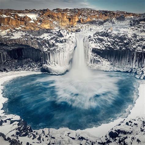 Frozen Like Picture Taken In Aldeyjarfoss Iceland If You Want To Go