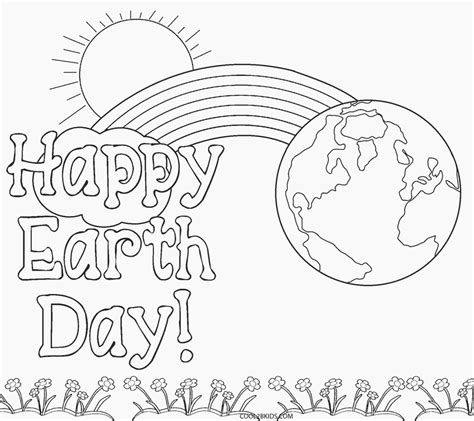Earth Day Coloring Pages Free Printable