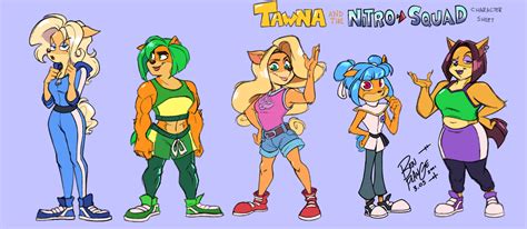 Tawna And The Nitro Squad Character Sheet By Plangenttangent On Newgrounds