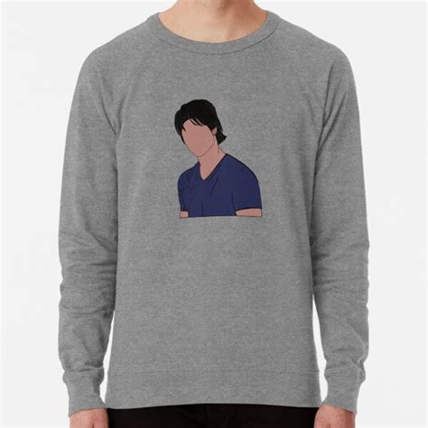 Damon Salvatore Sticker Lightweight Sweatshirt For Sale By