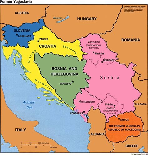 Lista Foto Mapa De La Antigua Yugoslavia El Ltimo