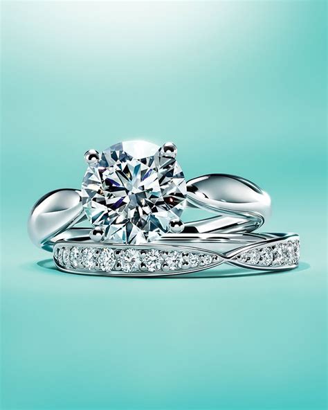 Tiffany Harmony® Engagement And Band Rings In Platinum T For