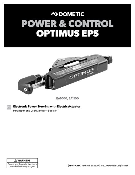 Dometic Optimus Electric Actuator Operating Manual Manualzz