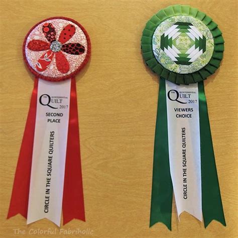 The Colorful Fabriholic One Little Finish Quilt Show Award Ribbon