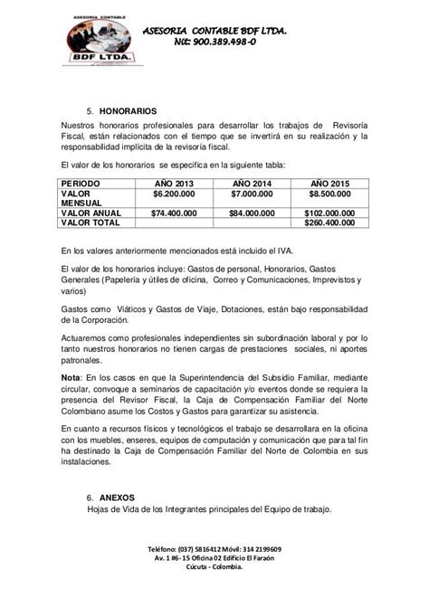 Modelo De Propuesta De Servicios Contables Peru Finan