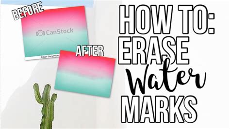 How To Remove Watermarks On Images Youtube