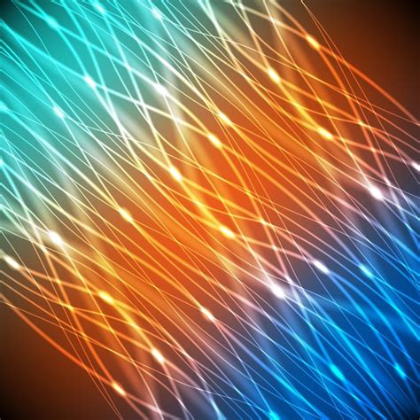 Premium Vector Neon Abstract Of Multicolour Lines With Glare Background