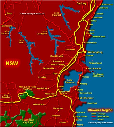 Only mildura in victoria, and mclaren vale in south australia made the top 10, with the main nsw regional centres of bathurst being a rural country town, but with most services and shops on. Illawarra and Wollongong Map, NSW