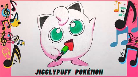 How To Draw Pok Mon Jigglypuff Easy Juhi Gupta Artography Youtube
