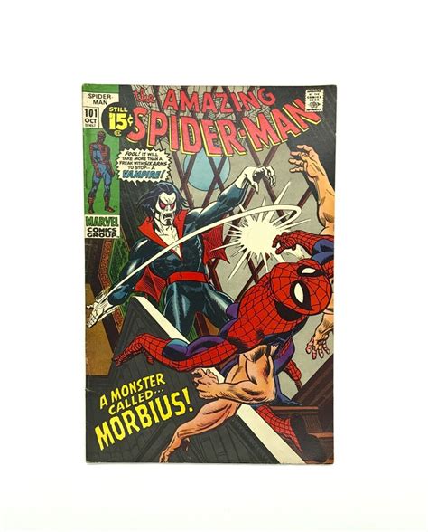 The Amazing Spiderman 101 Marvel Comic 1971 First Appearance Of Morbius