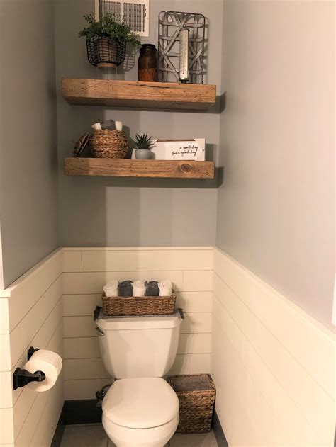Rustic Farmhouse Shelves For Bathroom Rustic Wood Shelf Bathroom
