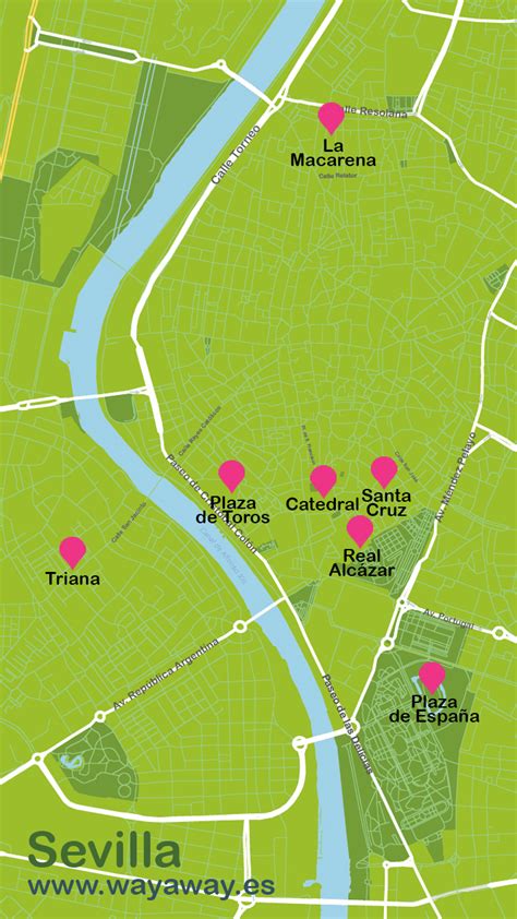 Mapa De Sevilla Plano Con Rutas Turísticas