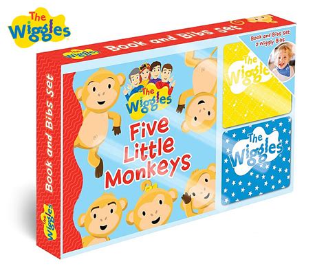 The Wiggles Five Little Monkeys Book And Bib T Set Au