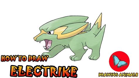How To Draw Electrike Pokemon Pokemon Pokemon Coloring Pokemon Drawings