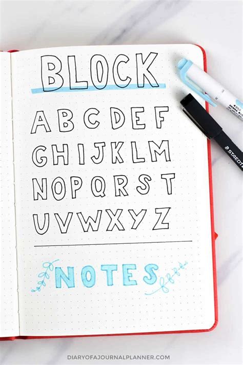 Bullet Journal Fonts Fonts For Bullet Journal You Need To Try