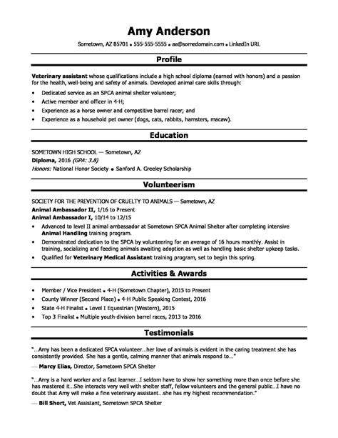 College Resume Template For High School Students Tolfleader