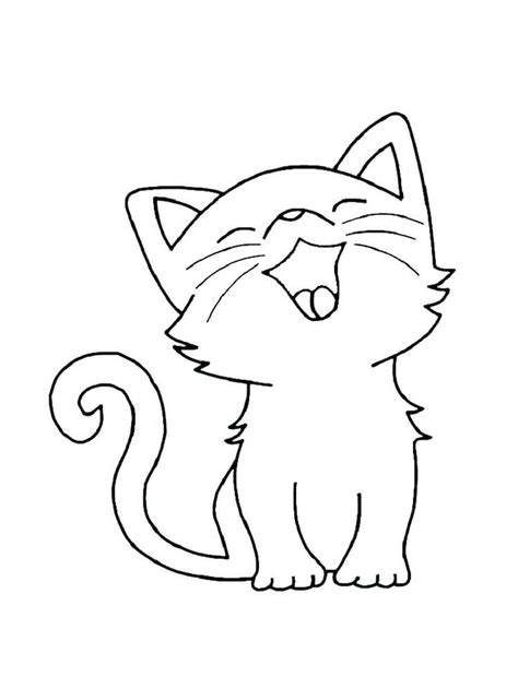 Nice Coloriage De Chat Trop Mignon A Imprimer En Coloriage Chat Coloriage Chaton