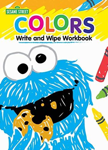 Set Of 3 Sesame Street Write And Wipe Workbooks Alphabet Numbers