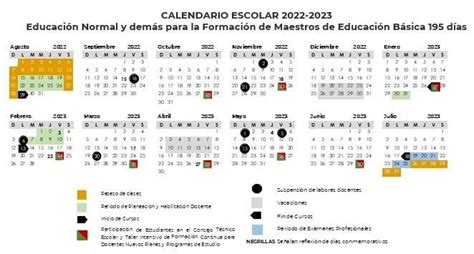 Listo El Calendario Del Ciclo Escolar 2022 2023 Aquí Fechas De