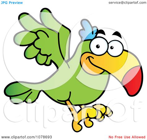 Clipart Flying Green Parrot Clipart Panda Free Clipart Images