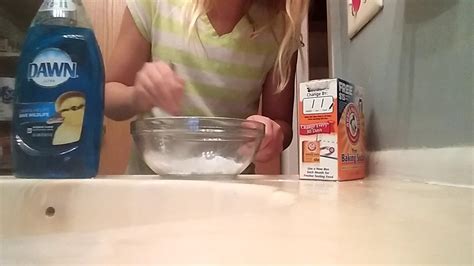 How To Make Slime Using Dawn Dish Soapand Baking Soda Youtube