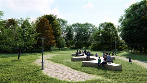城市公共设施 公园板凳设计空间景观设计小晕样 原创作品 站酷 Zcool