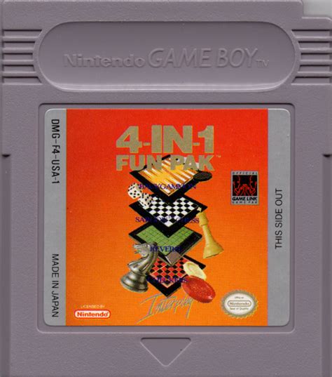 4 In 1 Fun Pak 1992 Game Boy Box Cover Art Mobygames
