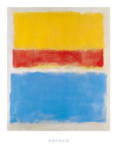 Untitled Yellow Red And Blue Mark Rothko As Art Print Or Hand