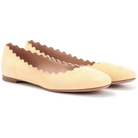 Chloé Lauren Suede Ballerinas 705 Liked On Polyvore Featuring Shoes