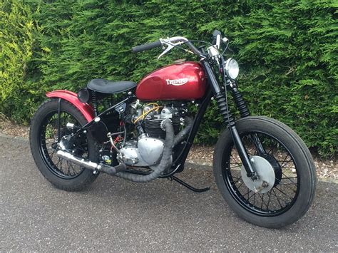 122 Triumph 500 Bobber For Sale Flattrackers And Caferacers Parts