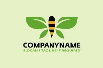 Bee And Hat Logo