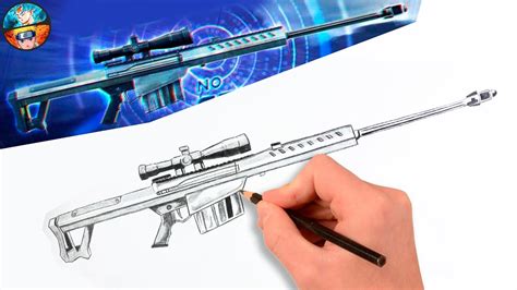 Como Dibujar La Arma M82b De Free Fire Dibujos Ff Youtube