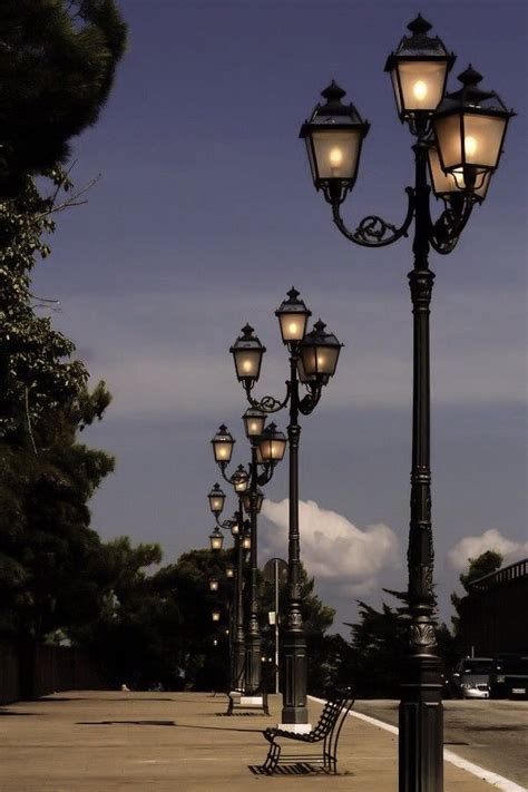 Street Lights Chieti Italy Post Lights Street Lamp Street Light