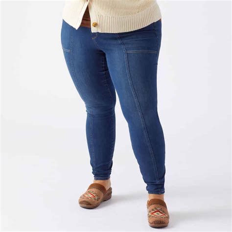 Womens Plus Jean Netics Pull On Skinny Jeans Duluth Trading Company