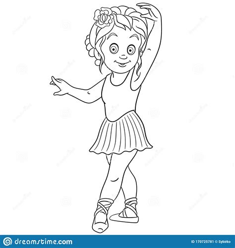 Little Girl Ballerina Coloring Pages