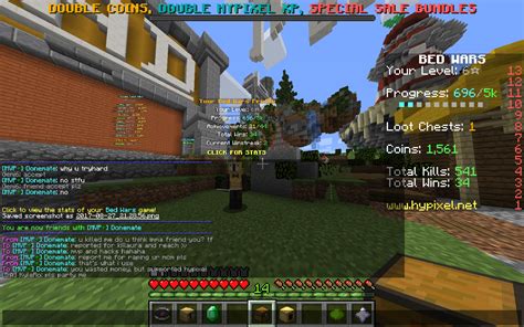 My First Ever Hypixel Screenshot Hypixel Minecraft Server And Maps