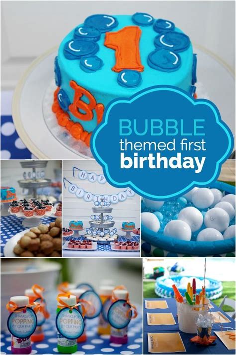 1st birthday gifts for baby boys. A Bubble Themed First Birthday | Bubble birthday parties ...
