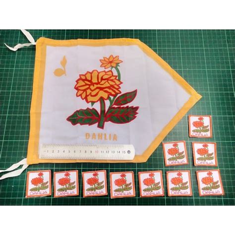 Jual Tanda Regu Dahlia Set Bendera Penggalang Putri Pramuka Shopee